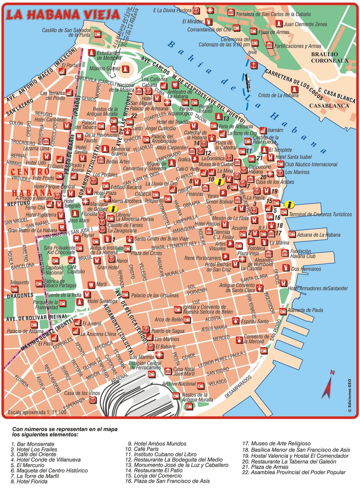 karte Habana vieja