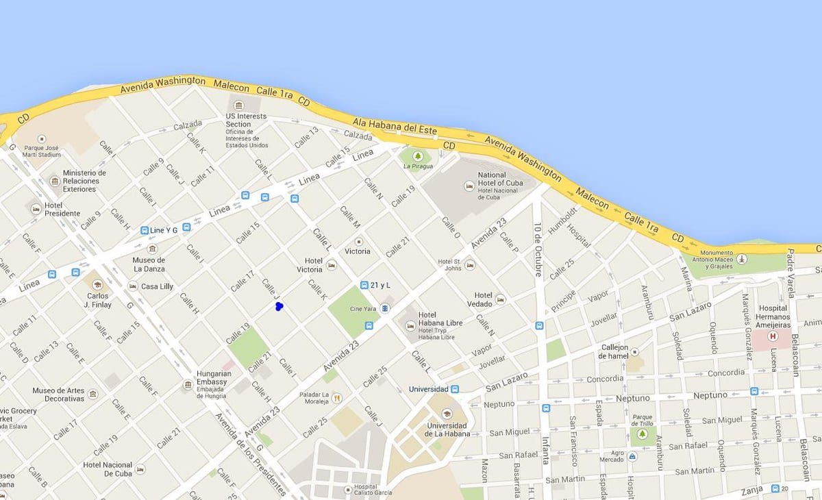 vedado karte