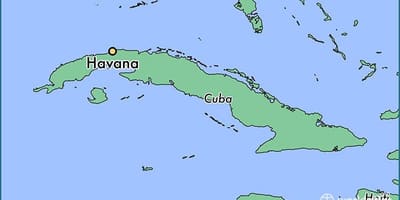 Havana Kubas kartē