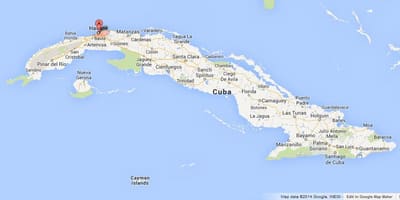 Karte Havana pasaulē