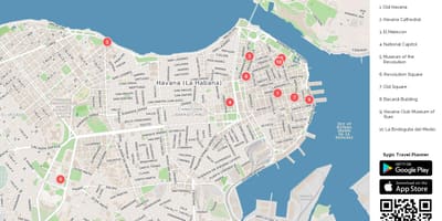 Ielu karte Havana tūrisma